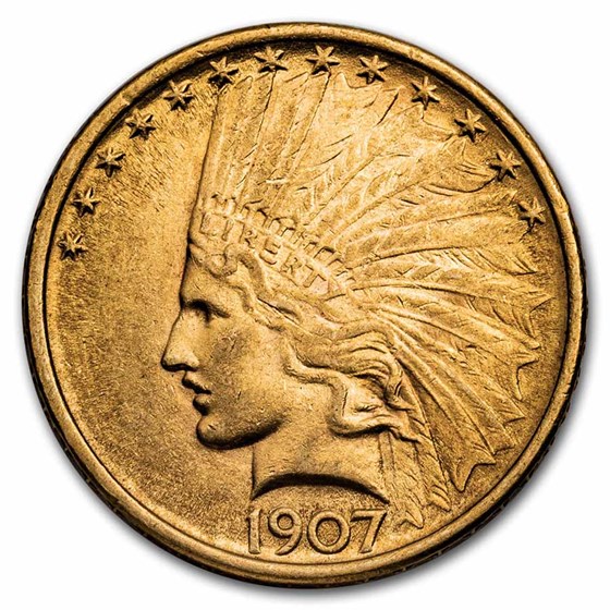 1907 $10 Indian Gold Eagle AU-58 1907 $10 Indian Gold Eagle AU-58