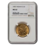 1907 $10 Indian Gold Eagle MS-62 NGC
