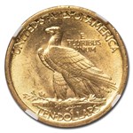 1907 $10 Indian Gold Eagle MS-62 NGC