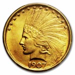1907 $10 Indian Gold Eagle MS-62 PCGS