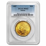 1907 $10 Indian Gold Eagle MS-62 PCGS