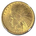 1907 $10 Indian Gold Eagle MS-63 NGC