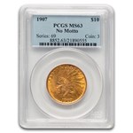 1907 $10 Indian Gold Eagle MS-63 PCGS