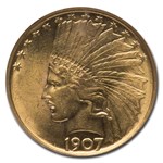 1907 $10 Indian Gold Eagle MS-64 NGC