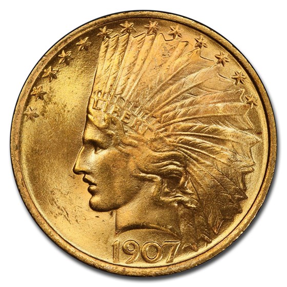 1907 $10 Indian Gold Eagle MS-64 PCGS 1907 $10 Indian Gold Eagle MS-64 PCGS