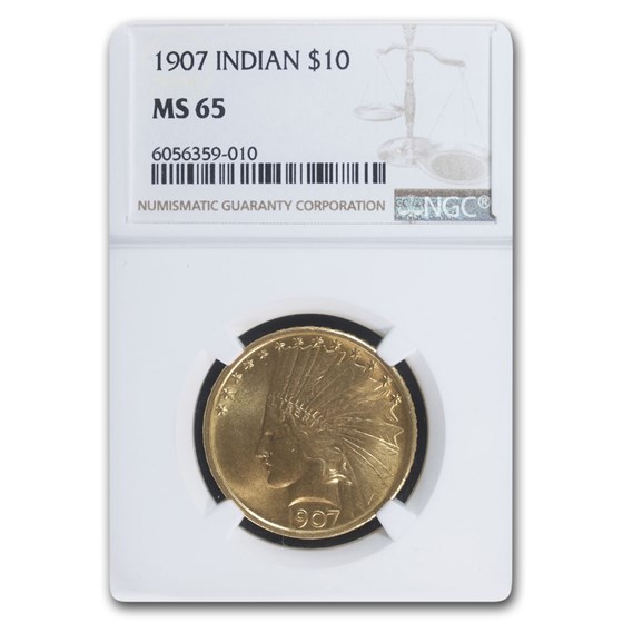 1907 $10 Indian Gold Eagle MS-65 NGC 1907 $10 Indian Gold Eagle MS-65 NGC
