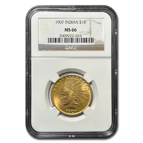 1907 $10 Indian Gold Eagle MS-66 NGC 1907 $10 Indian Gold Eagle MS-66 NGC