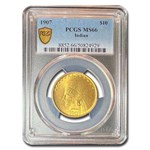 1907 $10 Indian Gold Eagle MS-66 PCGS