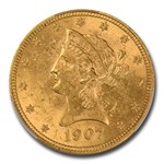 1907 $10 Liberty Gold Eagle MS-61 CACG