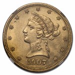 1907 $10 Liberty Gold Eagle MS-61 NGC