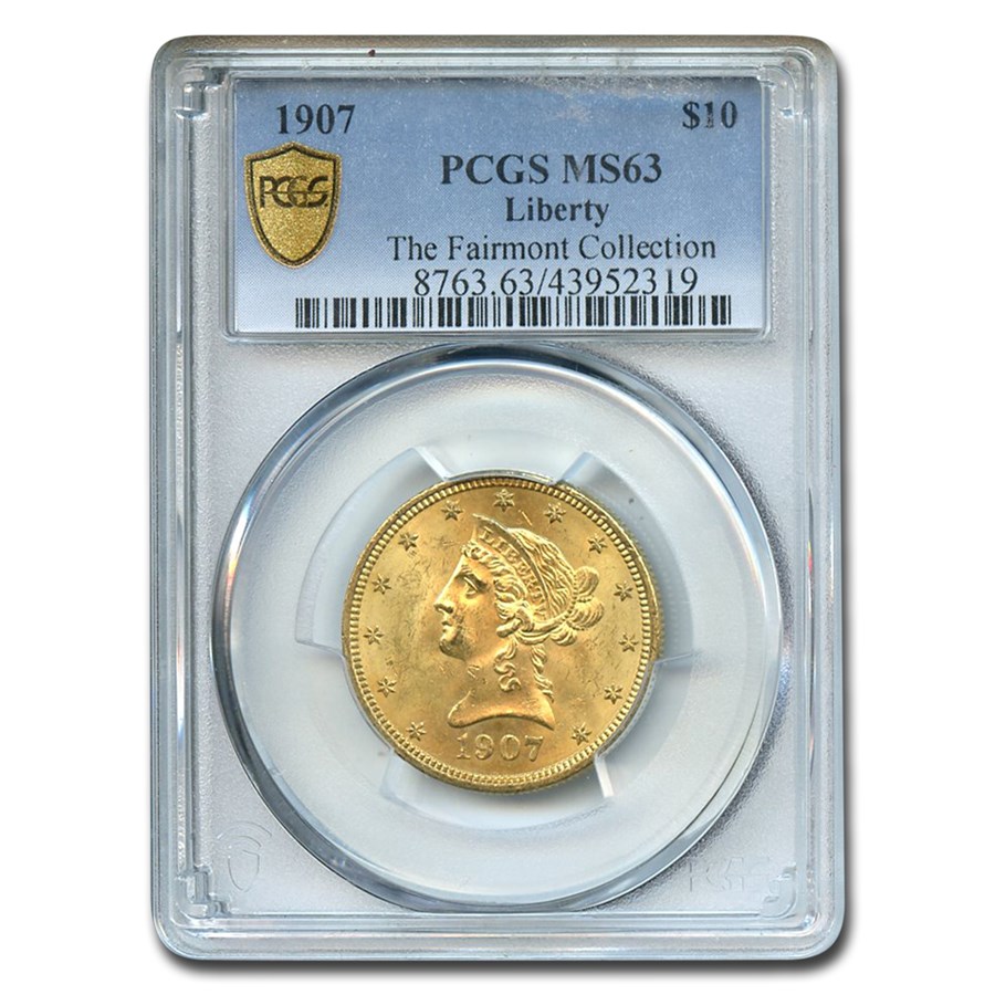 1907 $10 Liberty Gold Eagle MS-63 PCGS