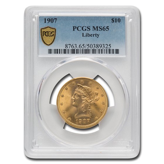 1907 $10 Liberty Gold Eagle MS-65 PCGS 1907 $10 Liberty Gold Eagle MS-65 PCGS