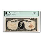 1907 $1000 Gold Certificate VF-20 PCGS (Fr#1219-D)