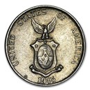 1907-1946 Philippines Silver 10 Centavos Avg Circ