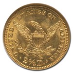1907 $2.50 Liberty Gold Quarter Eagle MS-64 NGC CAC