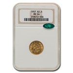 1907 $2.50 Liberty Gold Quarter Eagle MS-64 NGC CAC