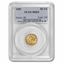 1907 $2.50 Liberty Gold Quarter Eagle MS-64 PCGS 1907 $2.50 Liberty Gold Quarter Eagle MS-64 PCGS
