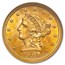 1907 $2.50 Liberty Gold Quarter Eagle MS-65 NGC