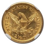 1907 $2.50 Liberty Gold Quarter Eagle MS-66 NGC CAC