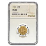 1907 $2.50 Liberty Gold Quarter Eagle MS-66 NGC