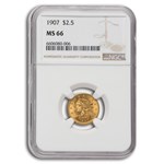 1907 $2.50 Liberty Gold Quarter Eagle MS-66 NGC