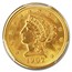 1907 $2.50 Liberty Gold Quarter Eagle MS-66 PCGS