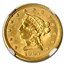 1907 $2.50 Liberty Gold Quarter Eagle MS-67* NGC