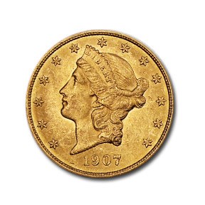 1907 $20 Liberty Gold Double Eagle AU 1907 $20 Liberty Gold Double Eagle AU