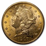 1907 $20 Liberty Gold Double Eagle BU