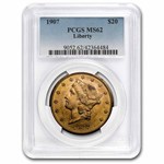 1907 $20 Liberty Gold Double Eagle MS-62 PCGS