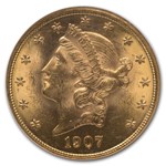 1907 $20 Liberty Gold Double Eagle MS-64 NGC