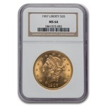 1907 $20 Liberty Gold Double Eagle MS-64 NGC