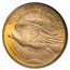 1907 $20 Saint-Gaudens Gold Double Eagle MS-63 NGC