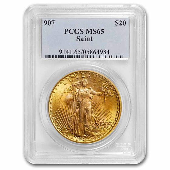 1907 $20 Saint-Gaudens Gold Double Eagle MS-65 PCGS 1907 $20 Saint-Gaudens Gold Double Eagle MS-65 PCGS