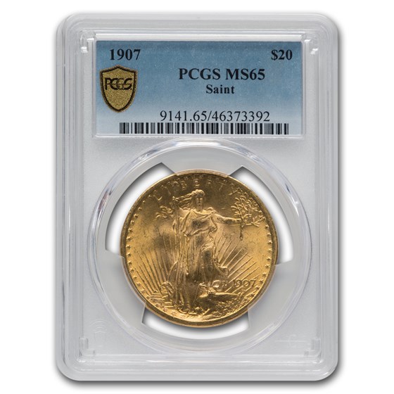 1907 $20 Saint-Gaudens Gold Double Eagle MS-65 PCGS 1907 $20 Saint-Gaudens Gold Double Eagle MS-65 PCGS