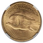 1907 $20 St Gaudens Gold Double Eagle MS-61 NGC