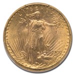 1907 $20 St Gaudens Gold Double Eagle MS-62 PCGS