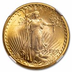 1907 $20 St Gaudens Gold Double Eagle MS-64 NGC