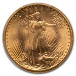 1907 $20 St Gaudens Gold Double Eagle MS-64 PCGS CAC