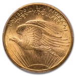 1907 $20 St Gaudens Gold Double Eagle MS-64 PCGS CAC