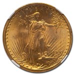 1907 $20 St Gaudens Gold Double Eagle MS-66 NGC