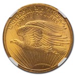 1907 $20 St Gaudens Gold Double Eagle MS-66 NGC