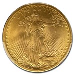 1907 $20 St Gaudens Gold Double Eagle MS-66+ PCGS