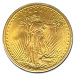 1907 $20 St Gaudens Gold Double Eagle MS-66 PCGS