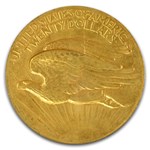 1907 $20 St Gaudens Gold High Relief Wire Edge MS-63 PCGS