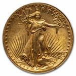 1907 $20 St Gaudens Gold High Relief Wire Edge MS-64 PCGS