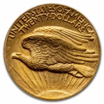 1907 $20 St Gaudens Gold High Relief Wire Edge MS-64 PCGS
