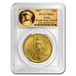 1907 $20 St Gaudens Gold No Motto MS-62 PCGS (Rough Rider)