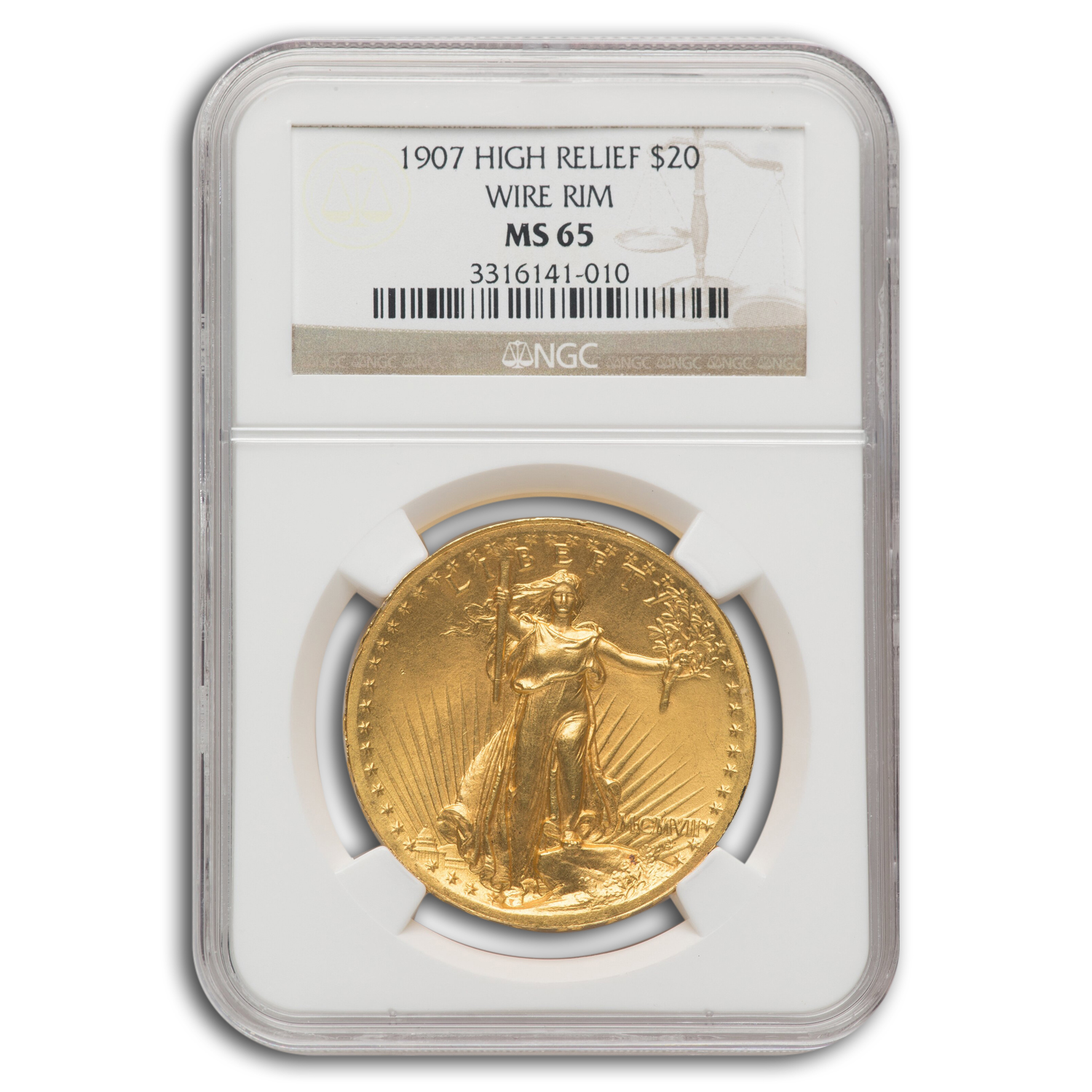 新品CELLRETURN Neckle RAY PLUS 本体 元値 11万円 Buy 1907 $20 St Gaudens High Relief Wire Rim MS-65 NGC | APMEX