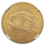1907 $20 St Gaudens MS-66+ NGC